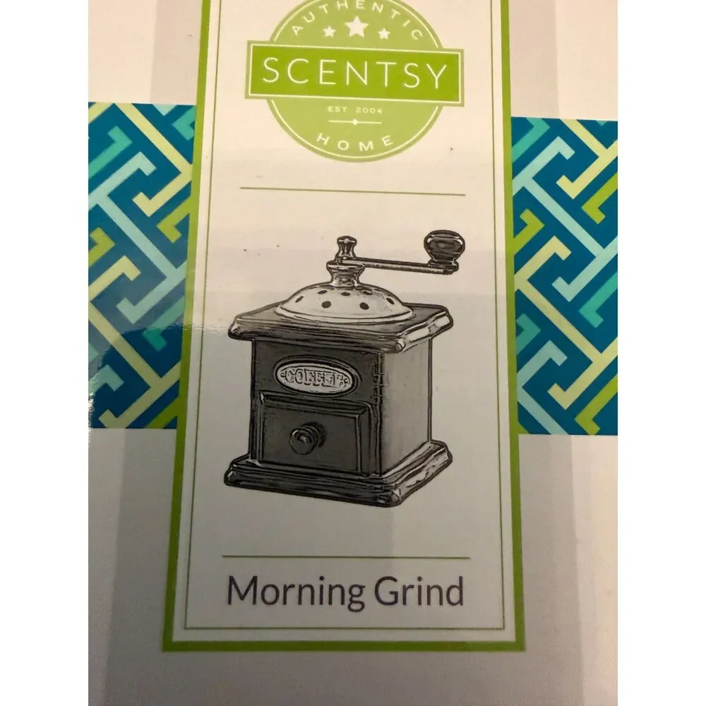 Scentsy Morning Grind Retired Coffee Grinder Wax Warmer w/ Original Box